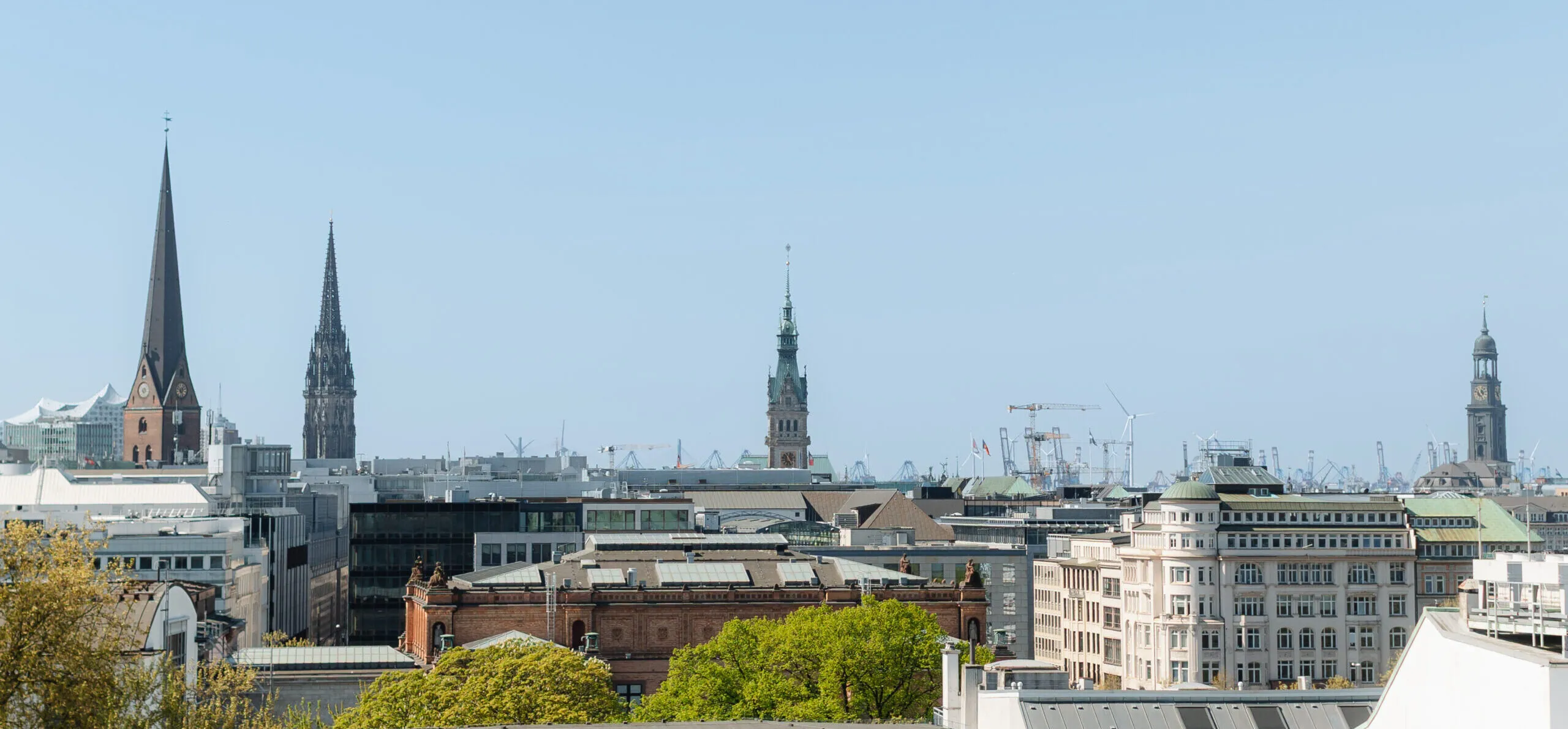 Blick über Hamburg